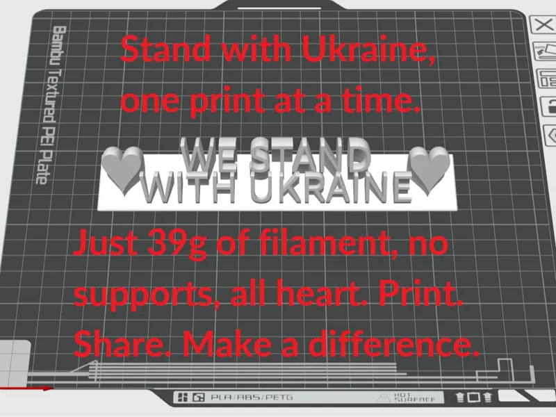 Print for Freedom: We Stand With Ukraine All Heart