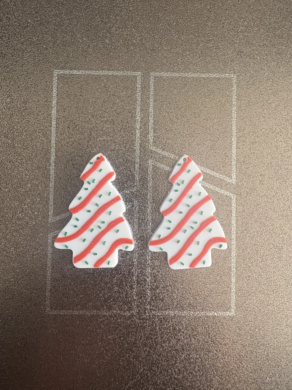 Christmas Tree Cake Earrings view 2