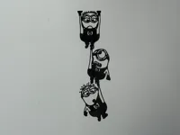Silhouette suspendue Minion, déco murale — photo 1