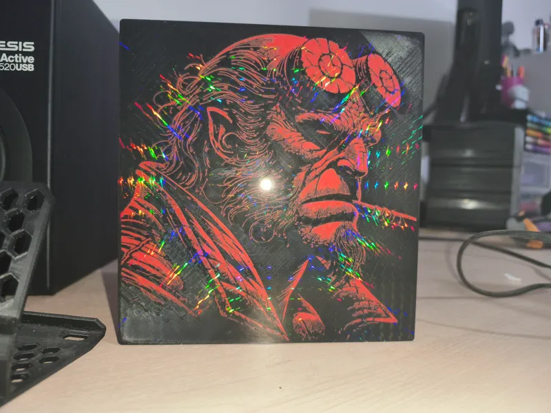 boite lumineuse hellboy