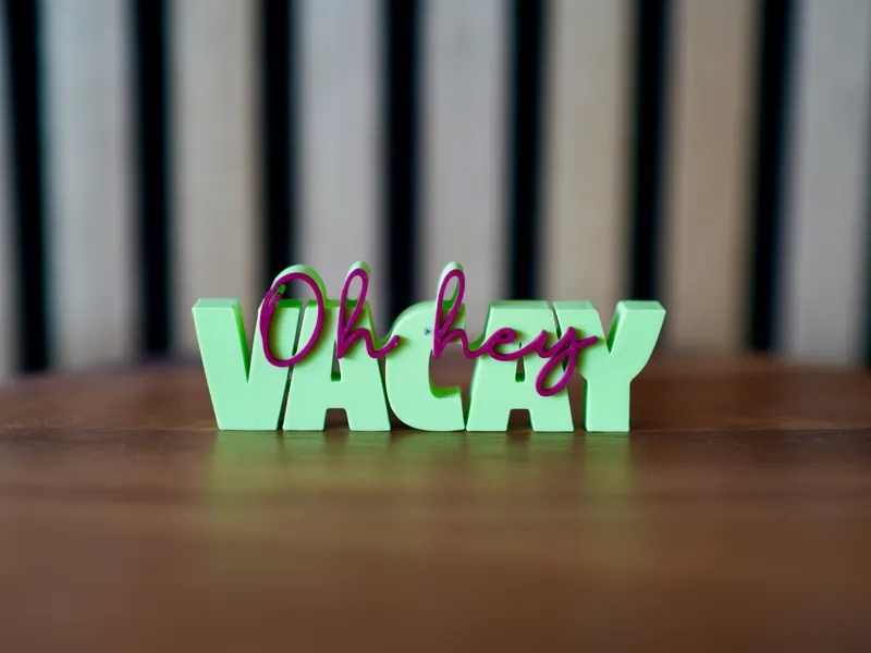Woordbeeld - Oh hey vacay