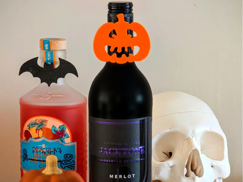 Halloween Pumpkin Bottle Neck Clip