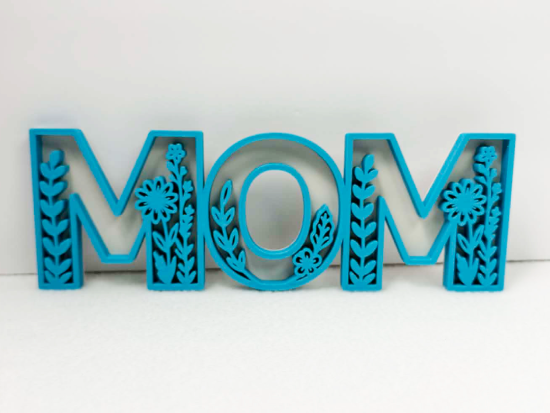 Mom Floral Letter Decor