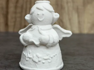 Cute Angel Figurine Printed Decorative Ornament