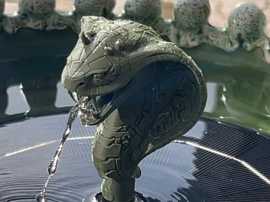 Salamander Bust Fountain Nozzle