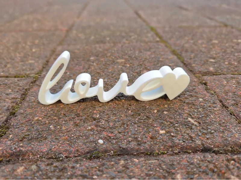 Deko Schriftzug "love"
