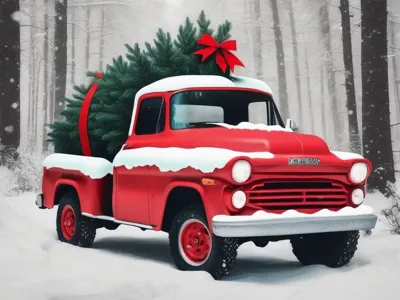 Christmas Truck Coaster