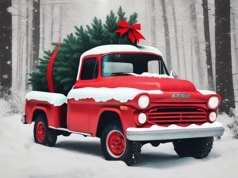 Christmas Truck Coaster