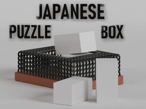 Japanese Puzzle Box | Fast Print, Beginner Puzzle