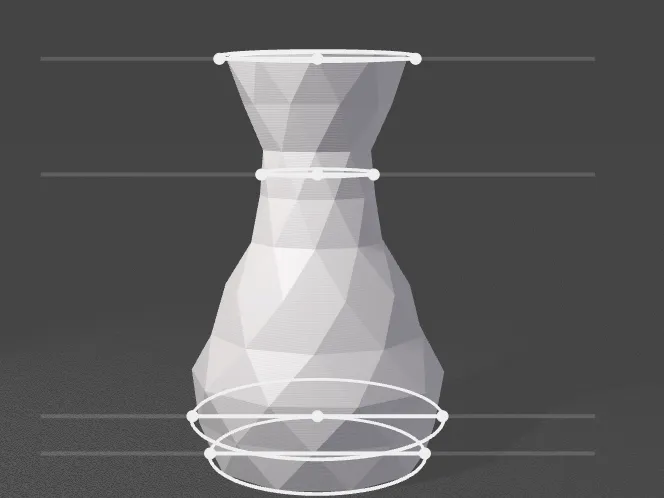 Low poly vase