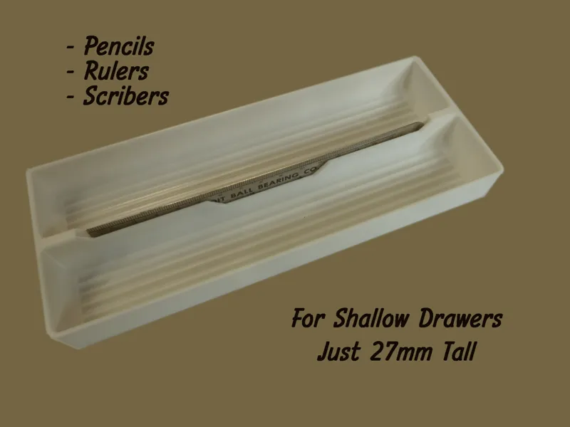 Gridfinity Pencil Box For Shallow Drawers