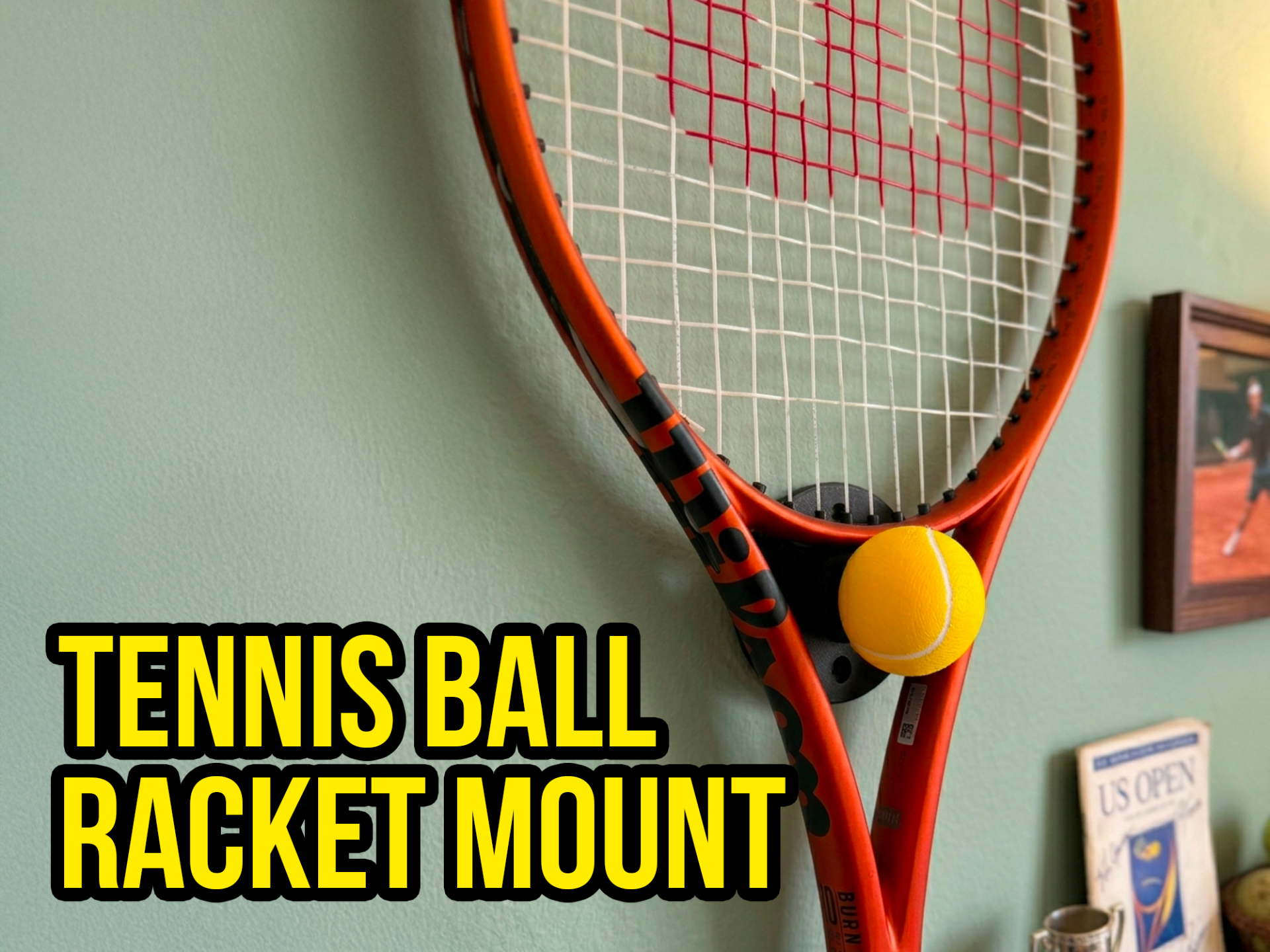 Tennis Ball Mount for Your Racket 