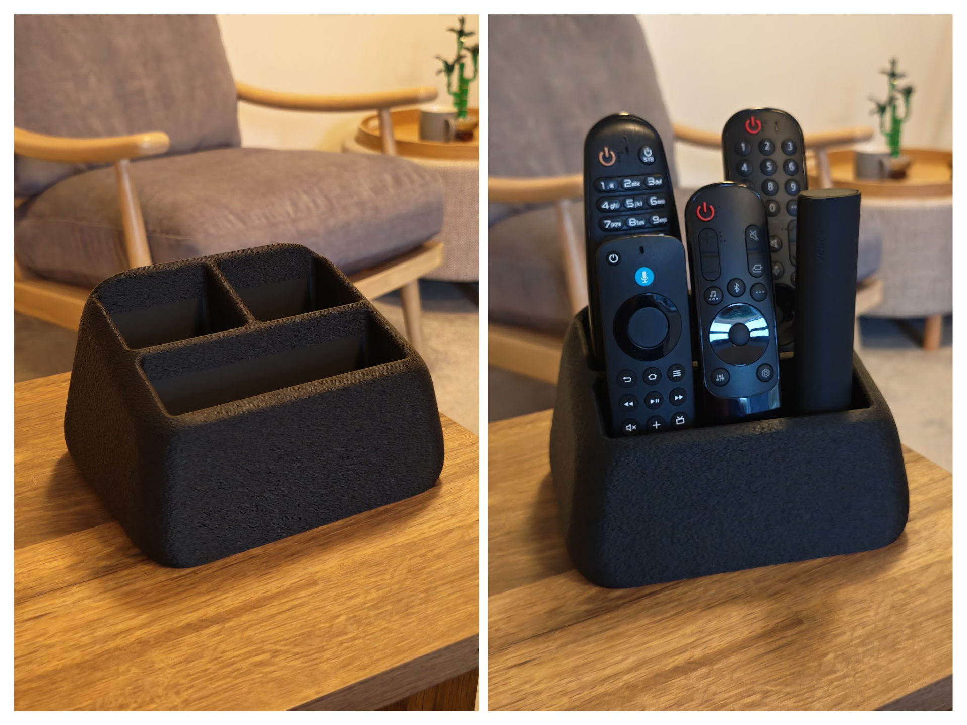 Minimal Remote Caddy –  4 Layouts 