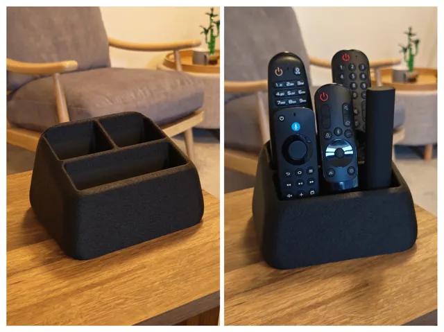 Minimal Remote Caddy – 4 Layouts