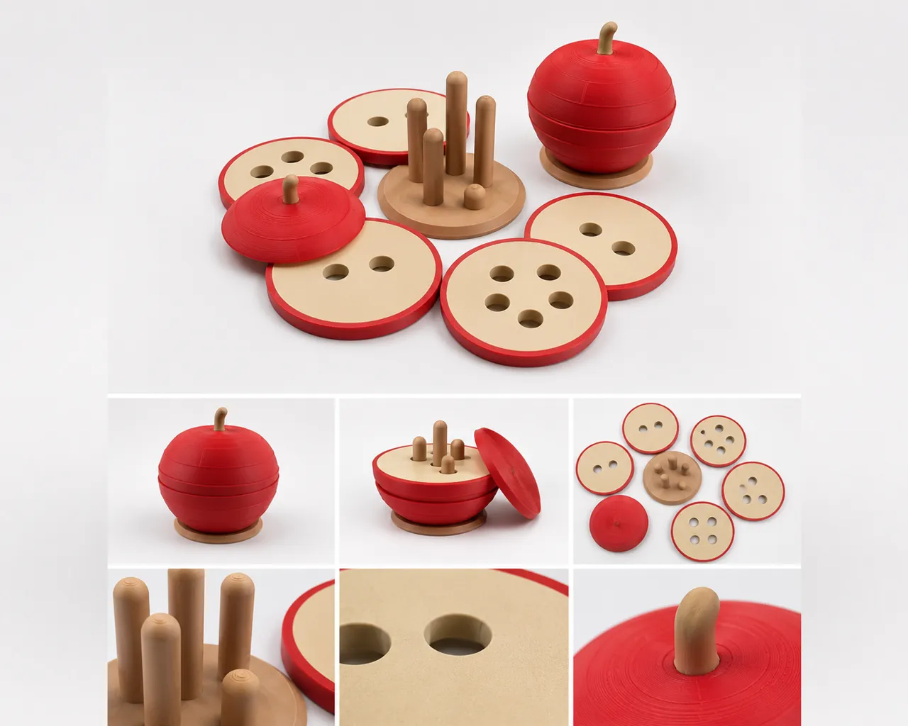 Montessori Apple Puzzle view 2