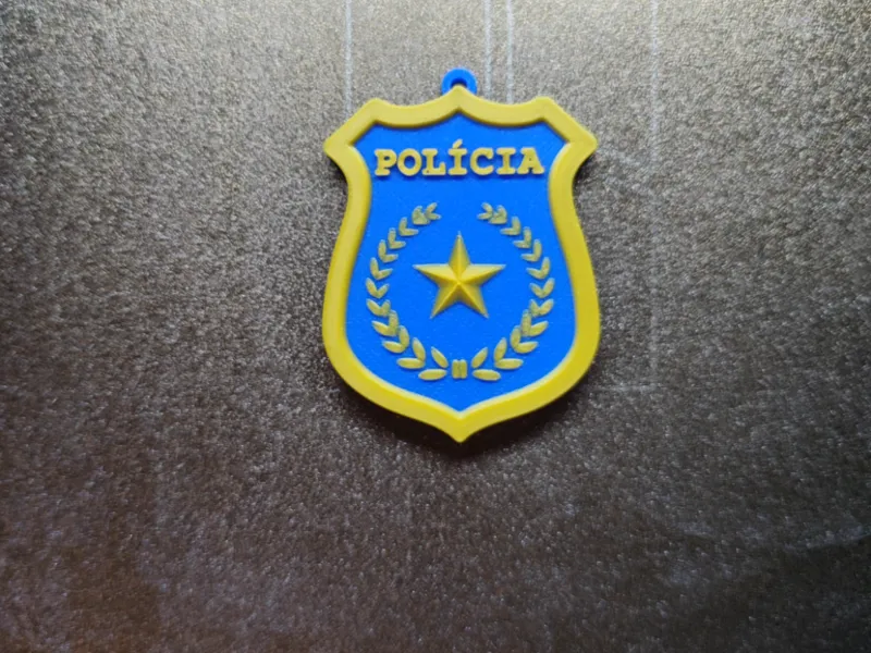 Distintivo da Polícia Cosplay Editavel