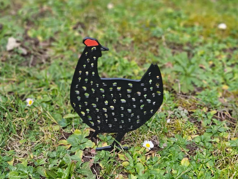 Poule de décoration extérieure version 4