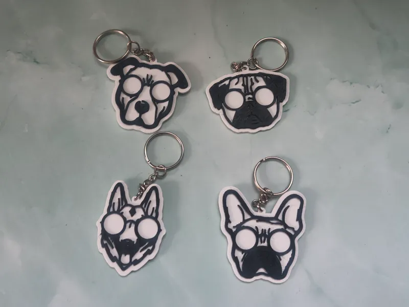 Llaveros de mascotas – Serie 4 (4 Modelos)