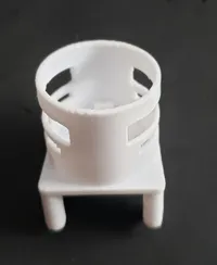 0.2mm layer, 4 walls, 15% infill (no supports, angle 45°)