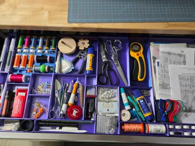 Husky 46 Inch Work Bench Various Bins