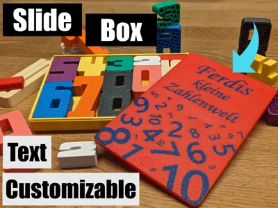 Slide Box for Montessori Stacking Number