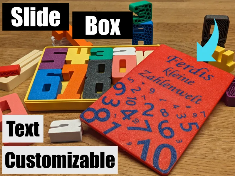 Slide Box for Montessori Stacking Number