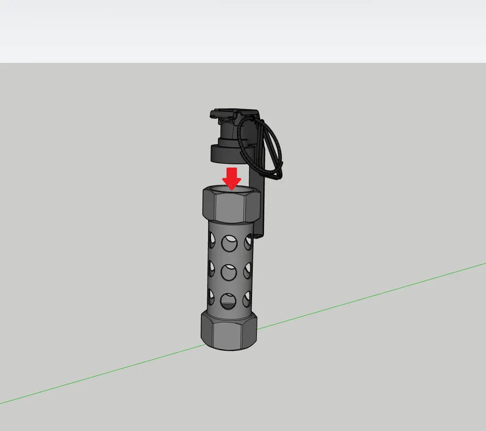 CS:GO FLASHBANG PENCILS ORGANISER - Free 3D Print Model - MakerWorld
