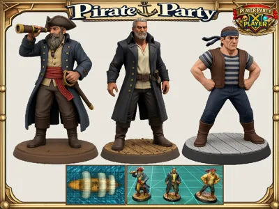 Pirate Party: DnD D&D Pathfinder Mini