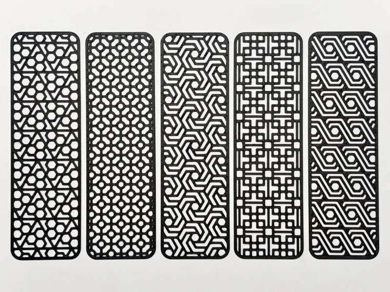 Geometric Line Art Bookmarks - Collection 2
