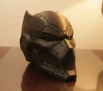 Pieza para disfraz o exhibición: BATMAN HELMET (MURDER MACHINE) — vista de referencia 3