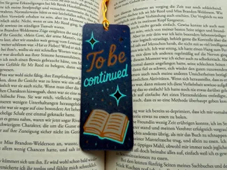 Lesezeichen "to be continued"