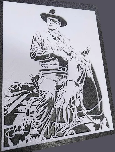 Portrait mural John Wayne - Rooster Cogburn (100 Dollars pour un Shérif)