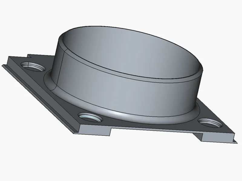 Nozzle for connecting ventilation 100 mm.