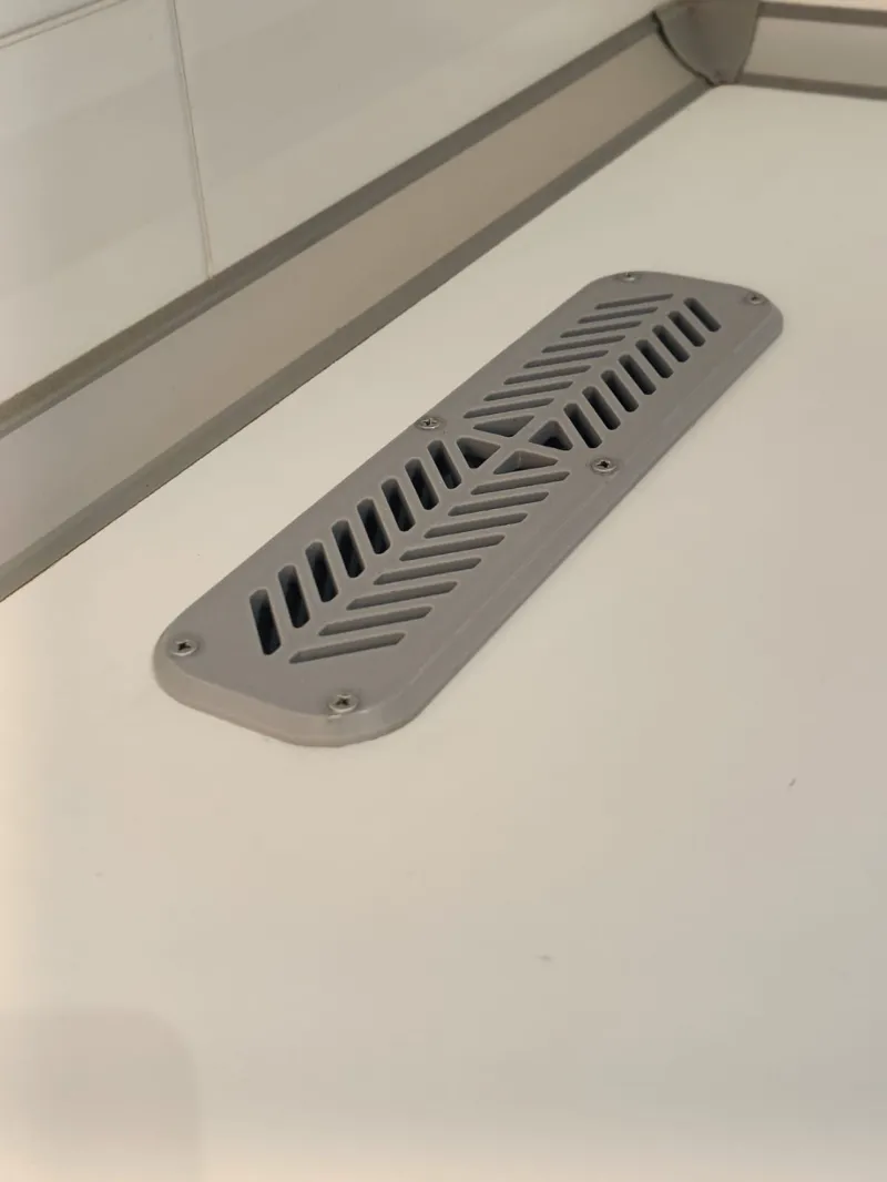 Ventilation grid / washer dryer air intake for kitchen worktops