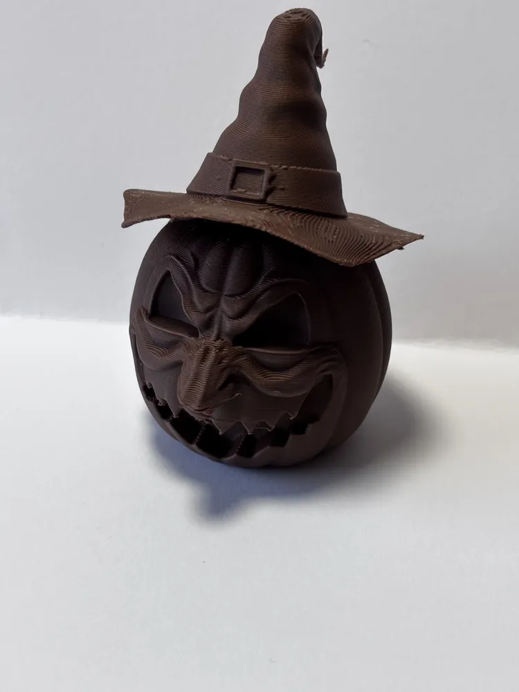 Halloween witch pumpkin - Free 3D Print Model - MakerWorld