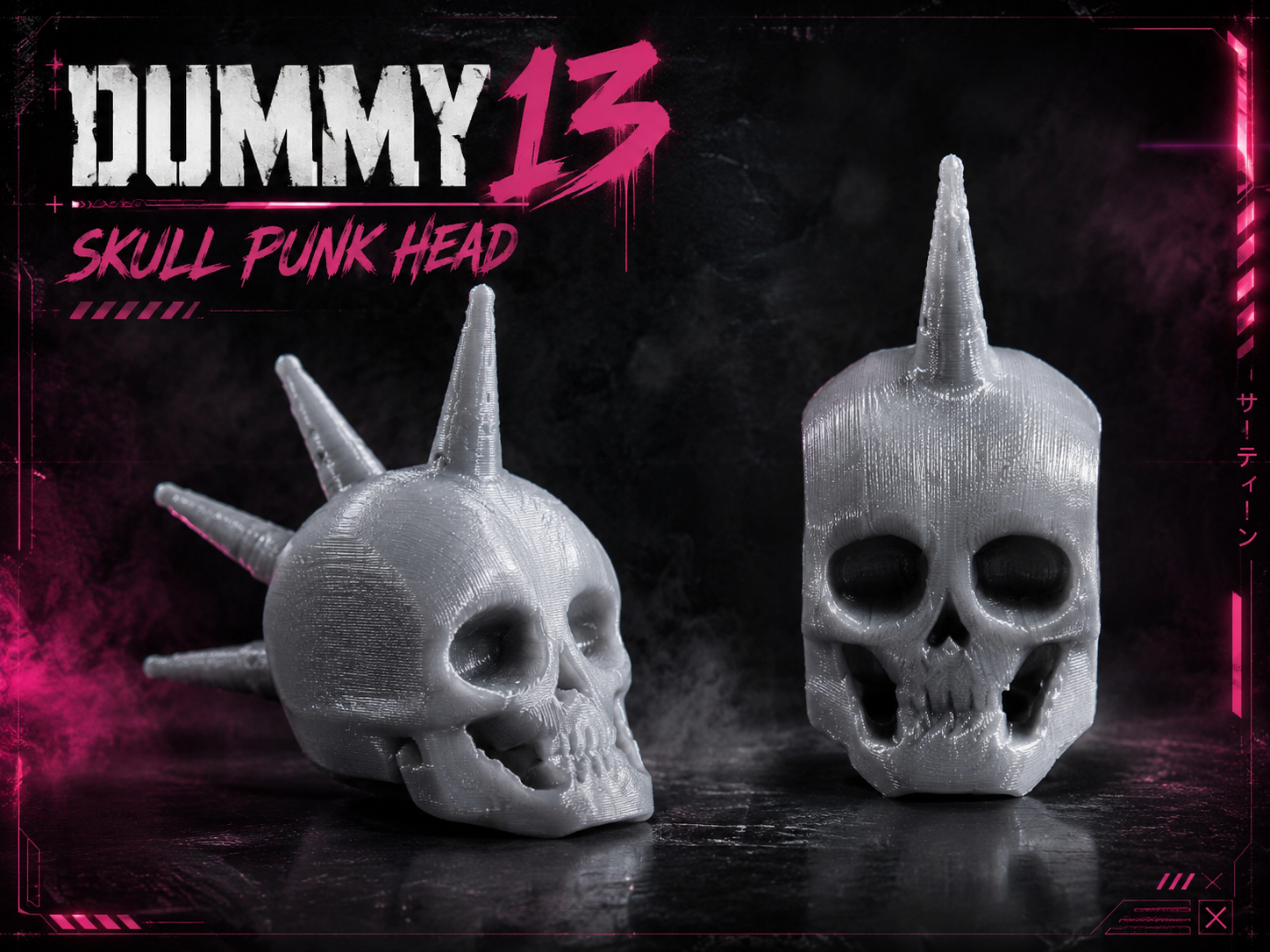 Dummy 13 Skull Punk Head