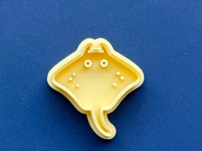 Stingray Polymer Clay Cutter Charms Keychains