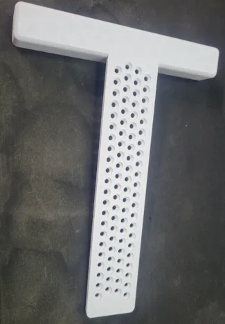parallel hole marker in imperial increments 1/16"