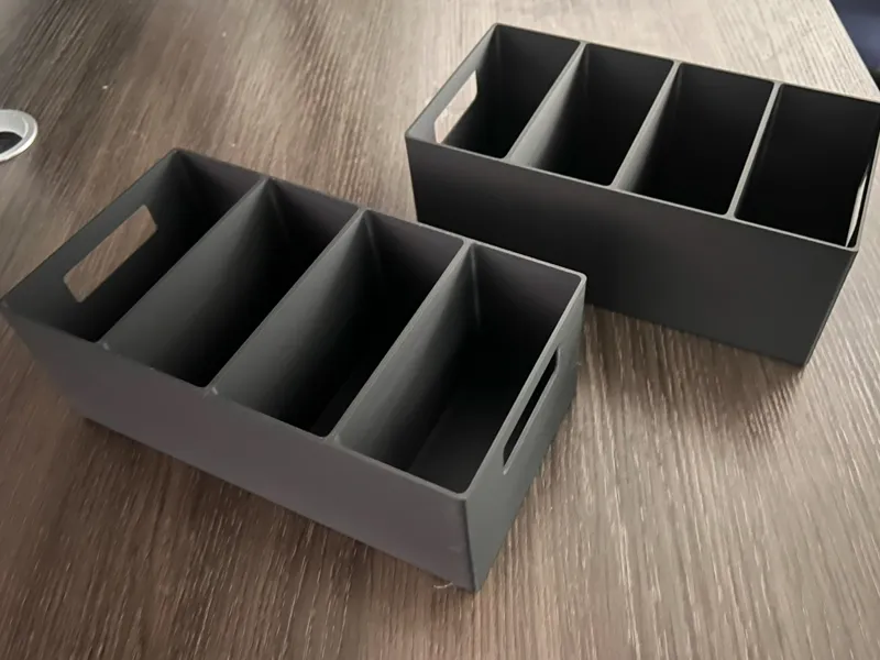 Bin with 3 dividers