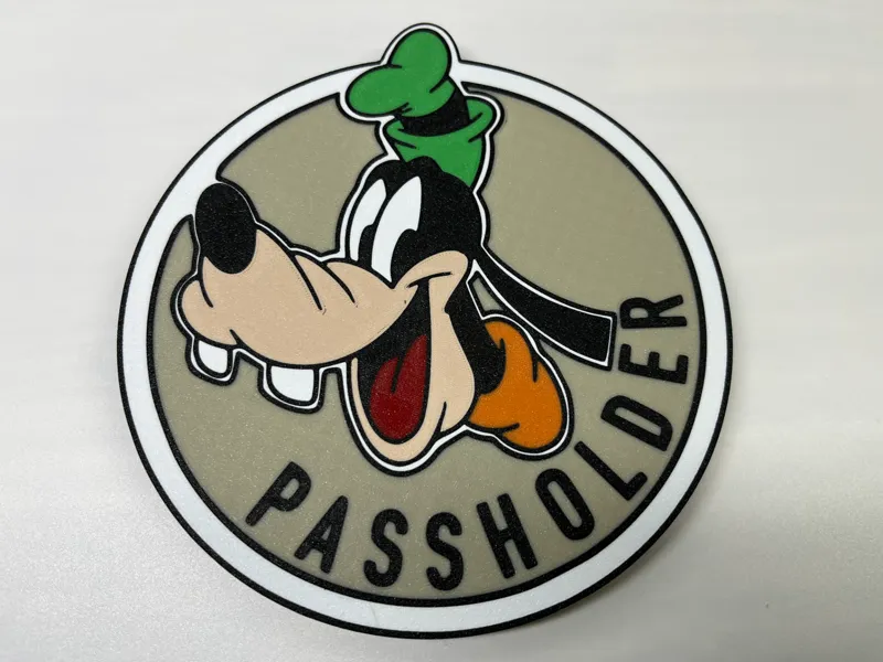Goofy Annual Passholder Sign! 8 colors!