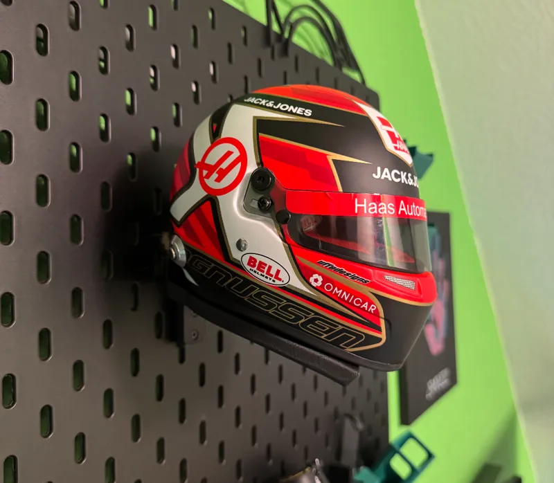 Motorsport mini Helm Halterung für Ikea Skadis