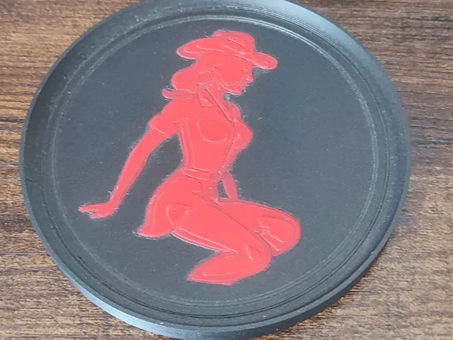 Ensemble de sous-verres western