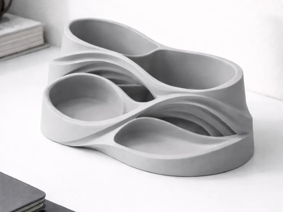 Dekoratif Dalga Tasarımlı Masa Düzenleyici Koleksiyonluk Süs