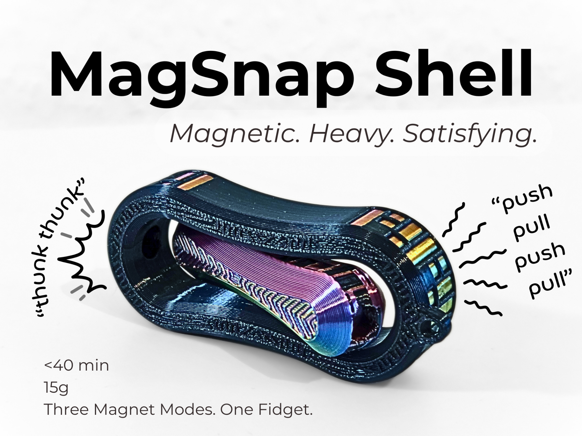 MagSnap Shell — Magnetic. Heavy. Satisfying.