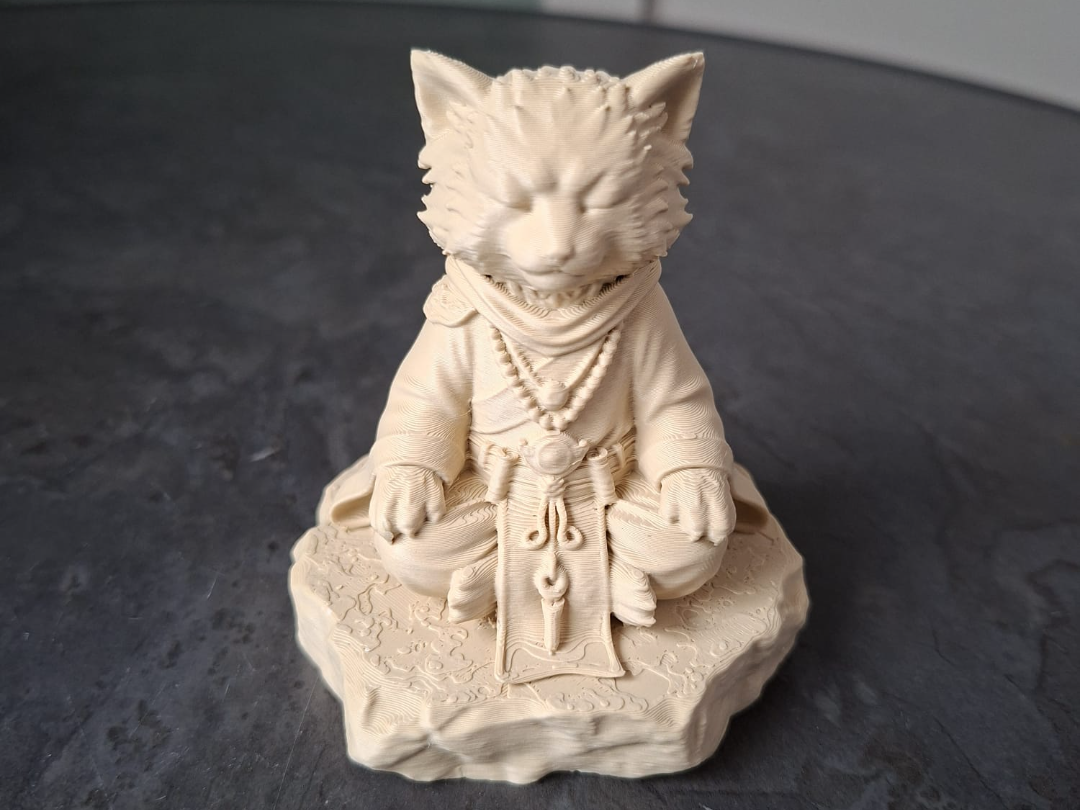 Meditating Monk Figurine
