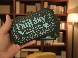 Fantasy Book Club - Bookshelf decoration / sitter