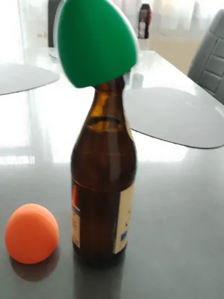 decorative egg with bottle opener function