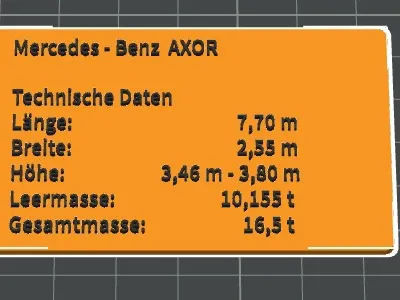 Mercedes - Benz AXOR Daten