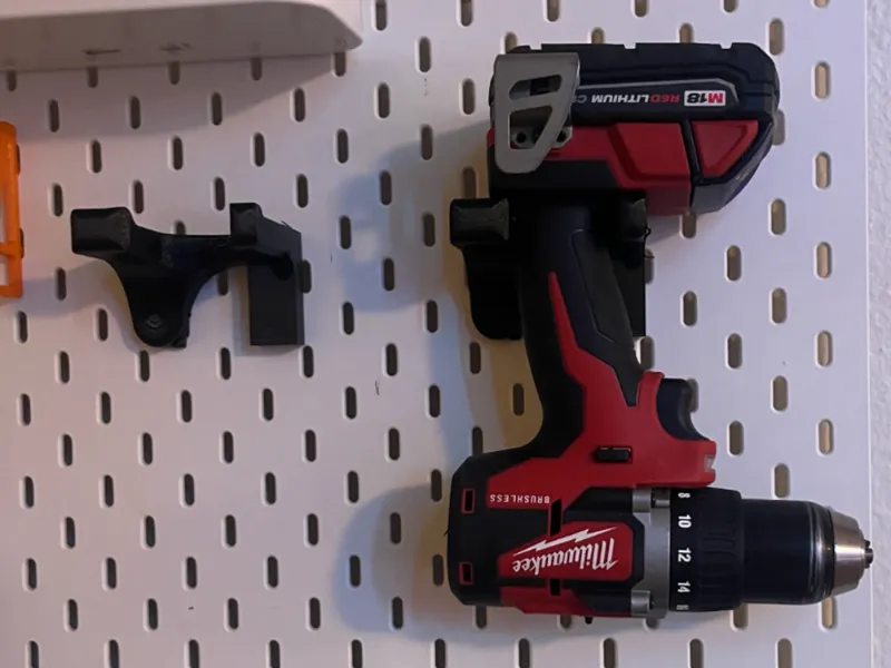 SKADIS Ikea Pegboard Milwaukee M18 Tool Holder