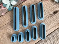Emporte-pièces fins forme pilule pour boucles d'oreilles — photo 2